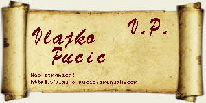 Vlajko Pučić vizit kartica